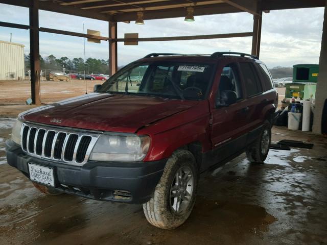 1J4GX48S83C566962 - 2003 JEEP GRAND CHER MAROON photo 2