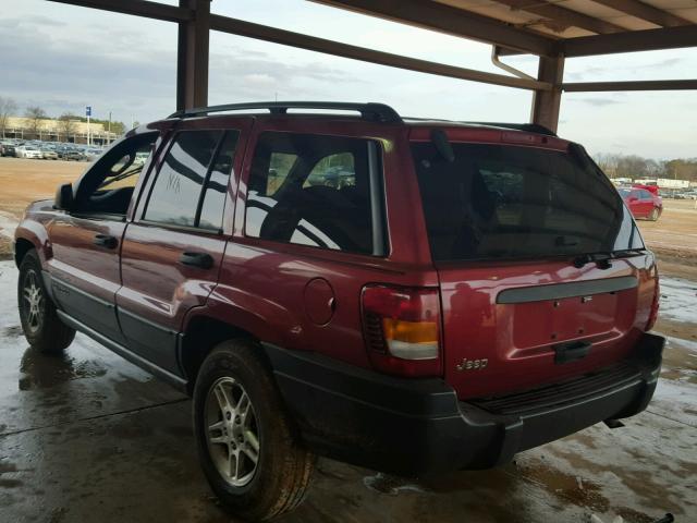 1J4GX48S83C566962 - 2003 JEEP GRAND CHER MAROON photo 3