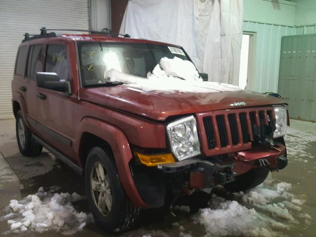 1J8HG48K96C273109 - 2006 JEEP COMMANDER RED photo 1