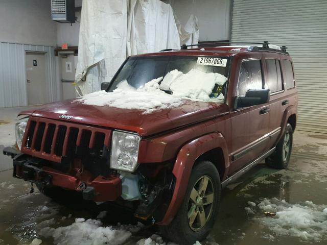 1J8HG48K96C273109 - 2006 JEEP COMMANDER RED photo 2