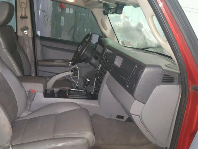 1J8HG48K96C273109 - 2006 JEEP COMMANDER წითელი ფოტო 5