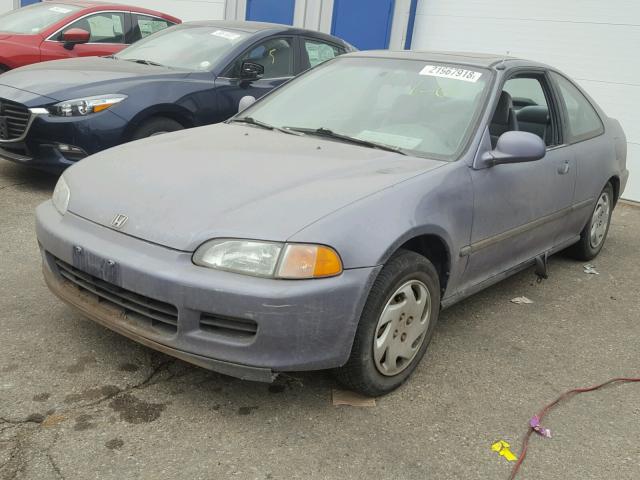 2HGEJ1124SH568647 - 1995 HONDA CIVIC EX GRAY photo 2