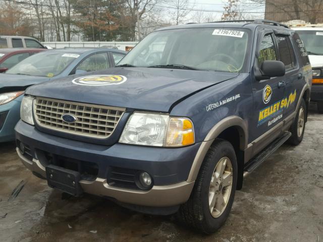 1FMZU74E23UC42386 - 2003 FORD EXPLORER E BLUE photo 2