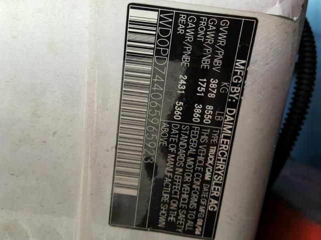 WD0PD744065965923 - 2006 DODGE SPIRIT WHITE photo 10