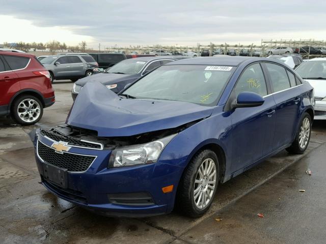 1G1PH5SB3D7111053 - 2013 CHEVROLET CRUZE ECO BLUE photo 2