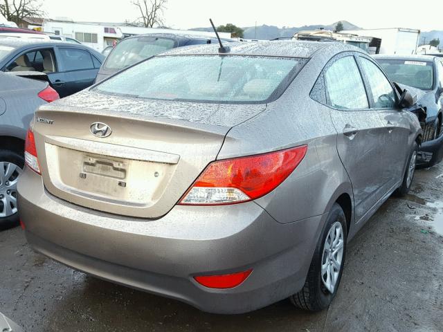 KMHCT4AE4DU538409 - 2013 HYUNDAI ACCENT GLS BROWN photo 4