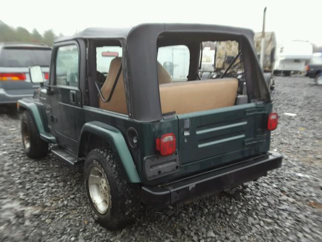 1J4FA49S2YP732176 - 2000 JEEP WRANGLER / GREEN photo 3