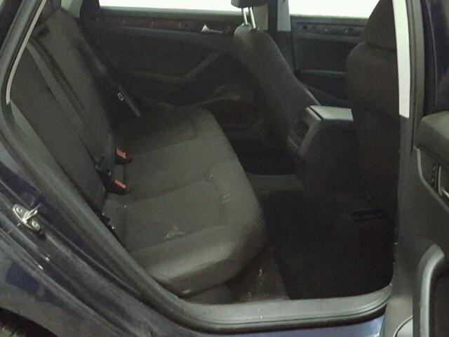 1VWAP7A3XDC005239 - 2013 VOLKSWAGEN PASSAT S Կապույտ լուսանկար 6