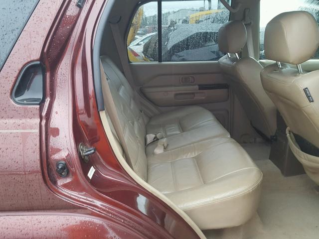 JN8AR07S6YW432803 - 2000 NISSAN PATHFINDER MAROON photo 6