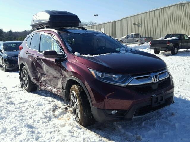 5J6RW2H50HL043890 - 2017 HONDA CR-V EX BURGUNDY photo 1