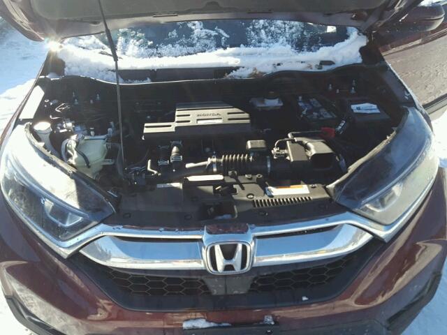 5J6RW2H50HL043890 - 2017 HONDA CR-V EX BURGUNDY photo 7