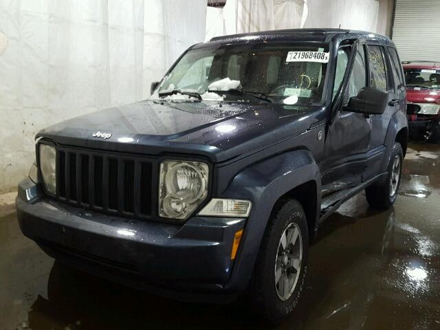 1J8GN28K18W282023 - 2008 JEEP LIBERTY SP BLUE photo 2