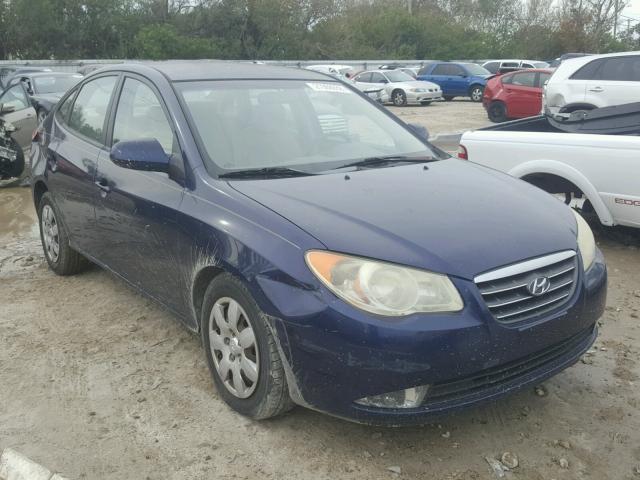 KMHDU46D27U026329 - 2007 HYUNDAI ELANTRA GL BLUE photo 1