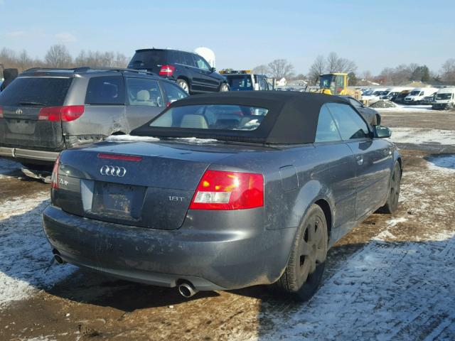 WAUAC48H46K001577 - 2006 AUDI A4 1.8 CAB GRAY photo 4