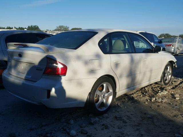 4S3BL626387218988 - 2008 SUBARU LEGACY 2.5 WHITE photo 4