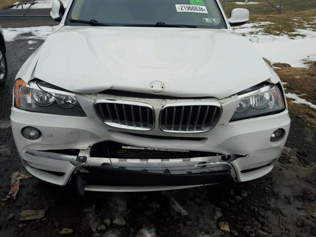 5UXWX9C53E0D42326 - 2014 BMW X3 XDRIVE2 WHITE photo 7