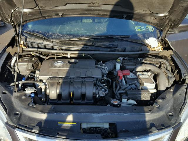 3N1AB7APXEL658375 - 2014 NISSAN SENTRA S GRAY photo 7