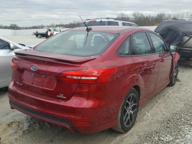 1FADP3F27FL260481 - 2015 FORD FOCUS SE RED photo 4