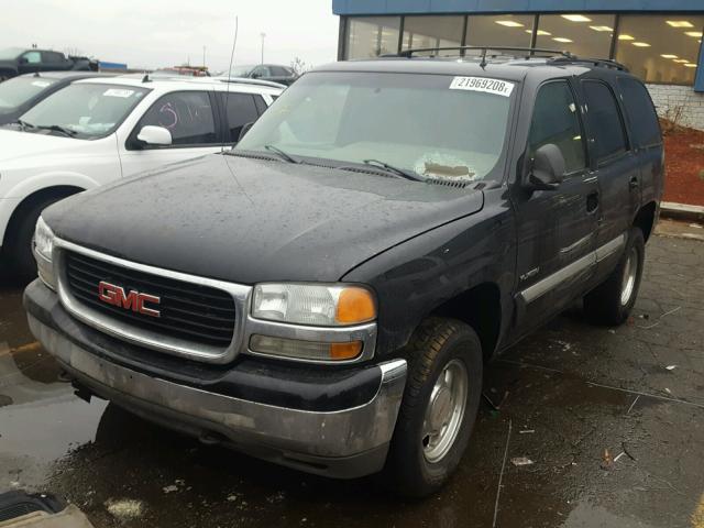 1GKEK13Z02J257130 - 2002 GMC YUKON BLACK photo 2