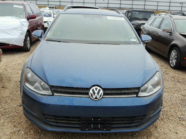 3VWCA7AU0FM505897 - 2015 VOLKSWAGEN GOLF SPORT BLUE photo 9