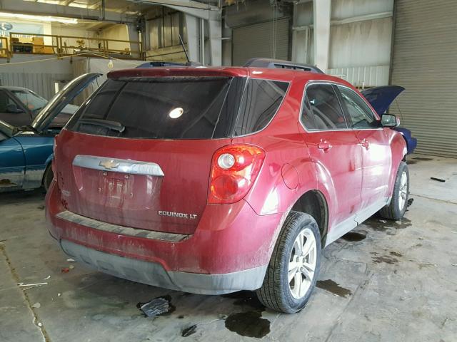 2GNALCEK4F6405924 - 2015 CHEVROLET EQUINOX LT RED photo 4