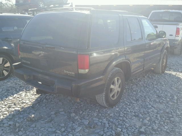 1GHDT13W1W2718226 - 1998 OLDSMOBILE BRAVADA BLACK photo 4