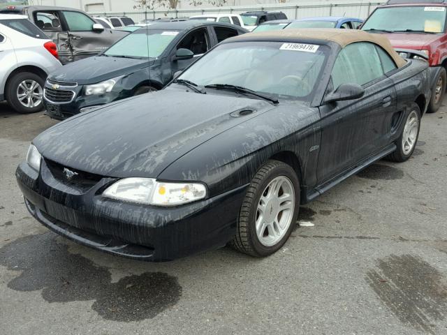 1FAFP45X3WF224748 - 1998 FORD MUSTANG GT BLACK photo 2