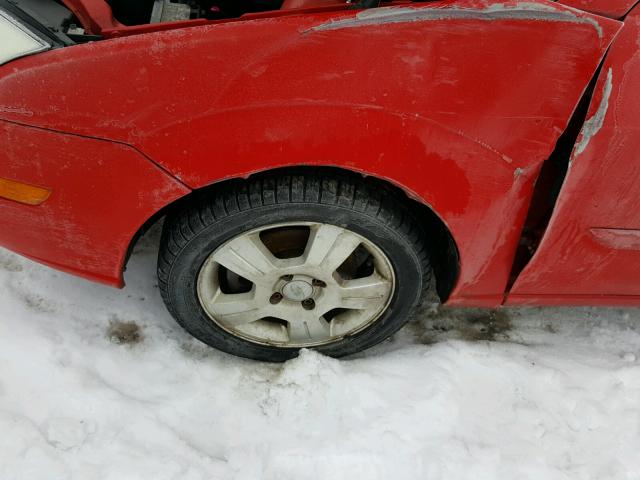 1FAHP31N67W140528 - 2007 FORD FOCUS ZX3 RED photo 9