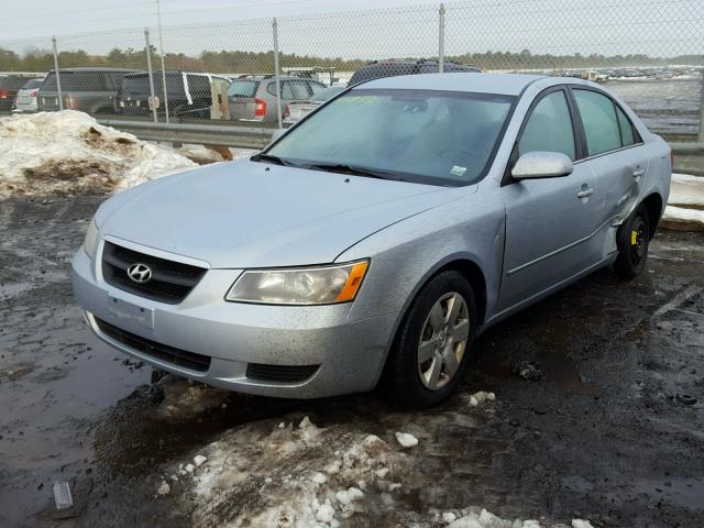 5NPET46C27H238256 - 2007 HYUNDAI SONATA GLS SILVER photo 2