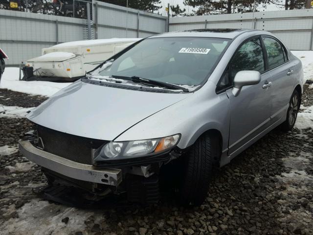 2HGFA1F82AH517650 - 2010 HONDA CIVIC EX SILVER photo 2