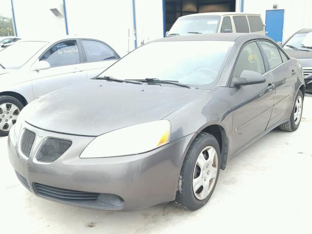 1G2ZF58B574197943 - 2007 PONTIAC G6 VALUE L GRAY photo 2