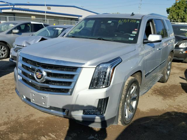 1GYS3BKJ9FR214291 - 2015 CADILLAC ESCALADE L SILVER photo 2