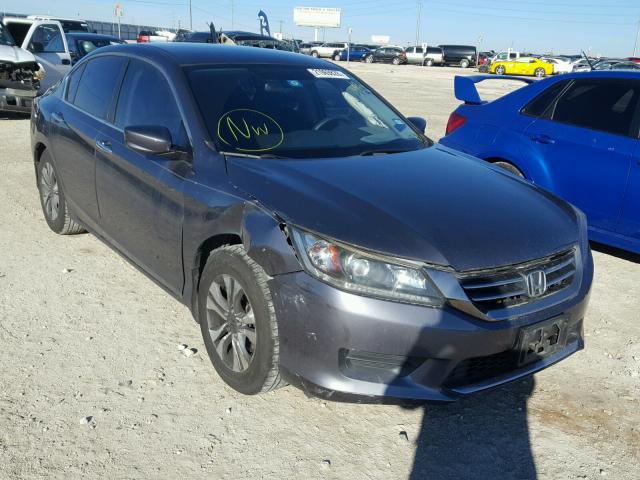 1HGCR2F35DA143785 - 2013 HONDA ACCORD LX GRAY photo 1