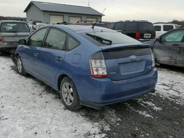 JTDKB20UX40010834 - 2004 TOYOTA PRIUS BLUE photo 3