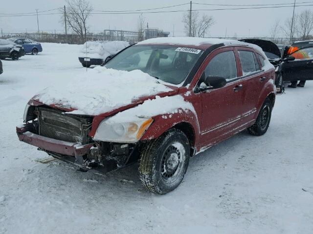 1B3HB28B37D524200 - 2007 DODGE CALIBER RED photo 2