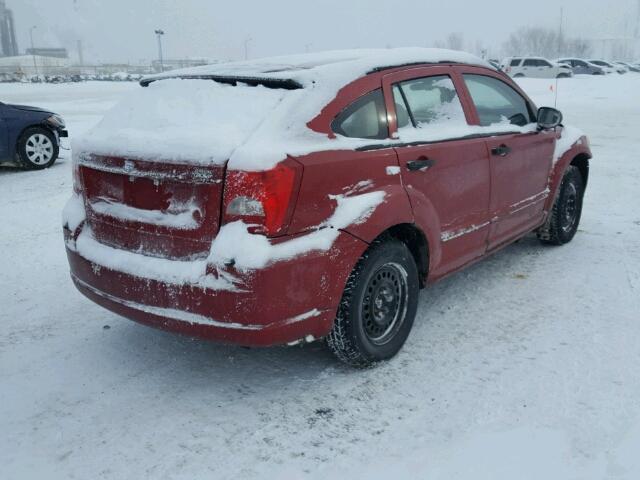 1B3HB28B37D524200 - 2007 DODGE CALIBER RED photo 4