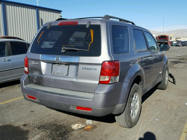 4F2CZ02Z38KM21175 - 2008 MAZDA TRIBUTE I SILVER photo 4