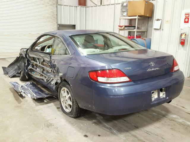 2T1CG22P4YC321670 - 2000 TOYOTA CAMRY SOLA BLUE photo 3