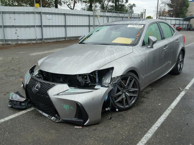 JTHBA1D25H5046217 - 2017 LEXUS IS 200T GRAY photo 2