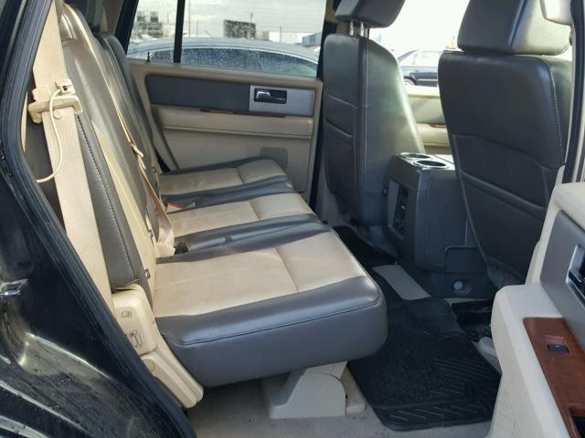 1FMFU17547LA45369 - 2007 FORD EXPEDITION BLACK photo 6