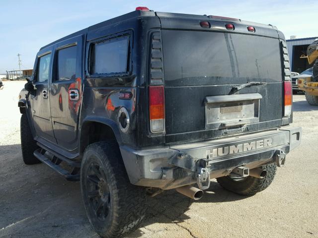 5GRGN23U93H144595 - 2003 HUMMER HUMMER H2 BLACK photo 3