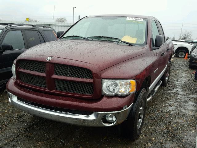 1D7HU18N03S171987 - 2003 DODGE RAM 1500 S BURGUNDY photo 2