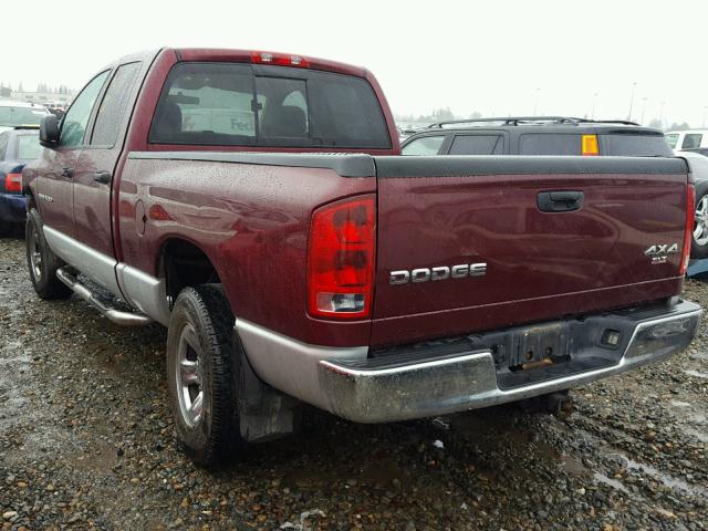 1D7HU18N03S171987 - 2003 DODGE RAM 1500 S BURGUNDY photo 3