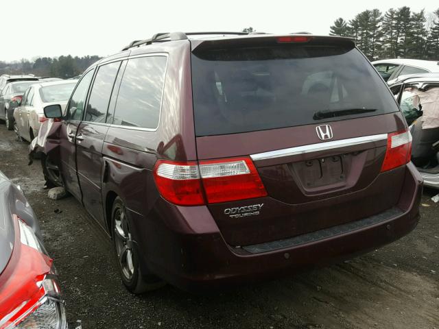 5FNRL38817B109671 - 2007 HONDA ODYSSEY TO BURGUNDY photo 3