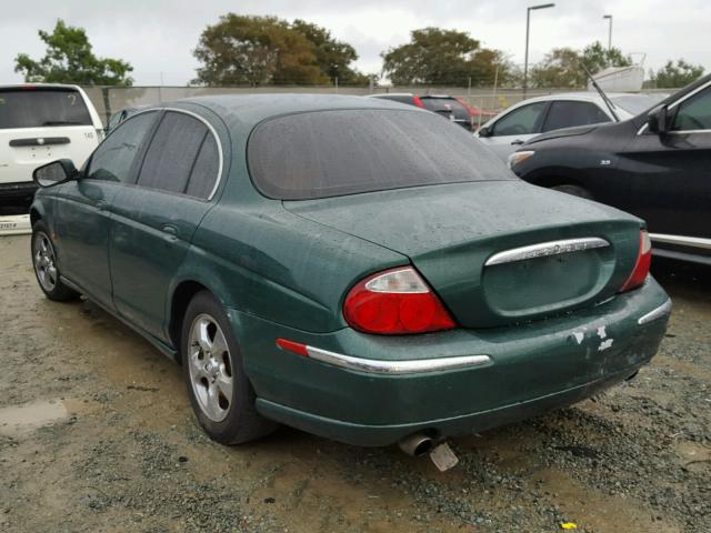 SAJDA01C3YFL42639 - 2000 JAGUAR S-TYPE GREEN photo 3