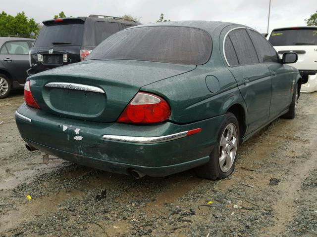 SAJDA01C3YFL42639 - 2000 JAGUAR S-TYPE GREEN photo 4