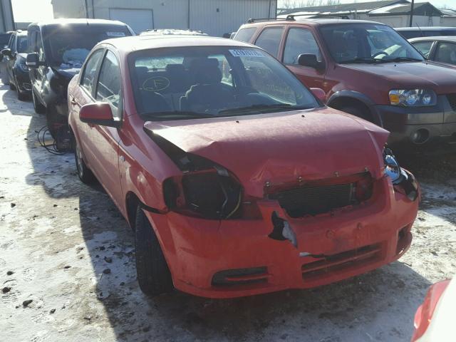 KL1TG56617B055726 - 2007 CHEVROLET AVEO LT RED photo 1