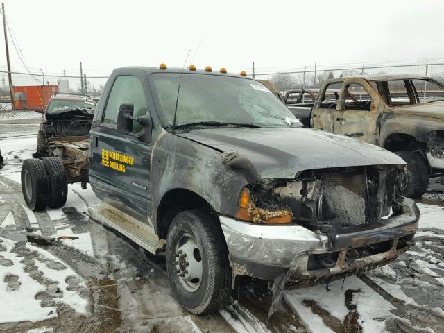 1FDWF37F31EC56301 - 2001 FORD F350 SUPER BLACK photo 1