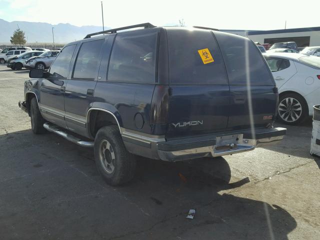 1GKEC13R7XJ790256 - 1999 GMC YUKON BLUE photo 3