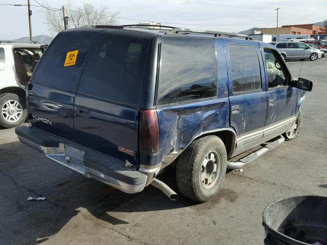 1GKEC13R7XJ790256 - 1999 GMC YUKON BLUE photo 4